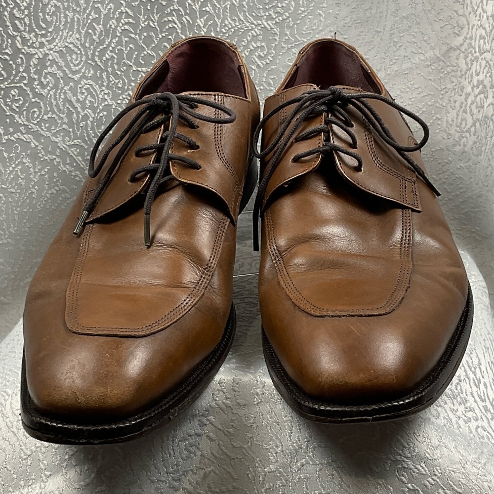 Johnston & Murphy Men's Tan‎ Leather Oxfords